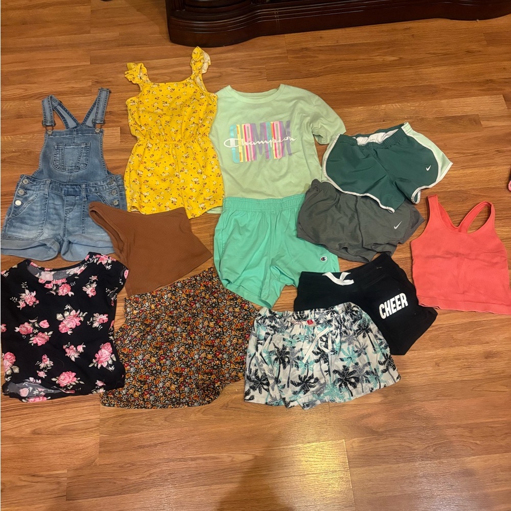 Girls casual lot of shorts and rompers